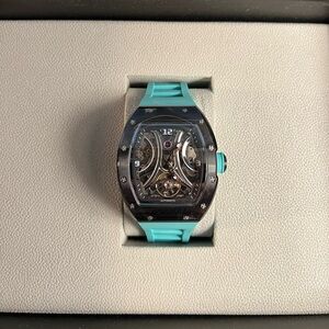 Invicta S1 Rally Automatic Men’s Watch-41mm MOD49022 Blk&Teal Skeleton Dial(NWT)